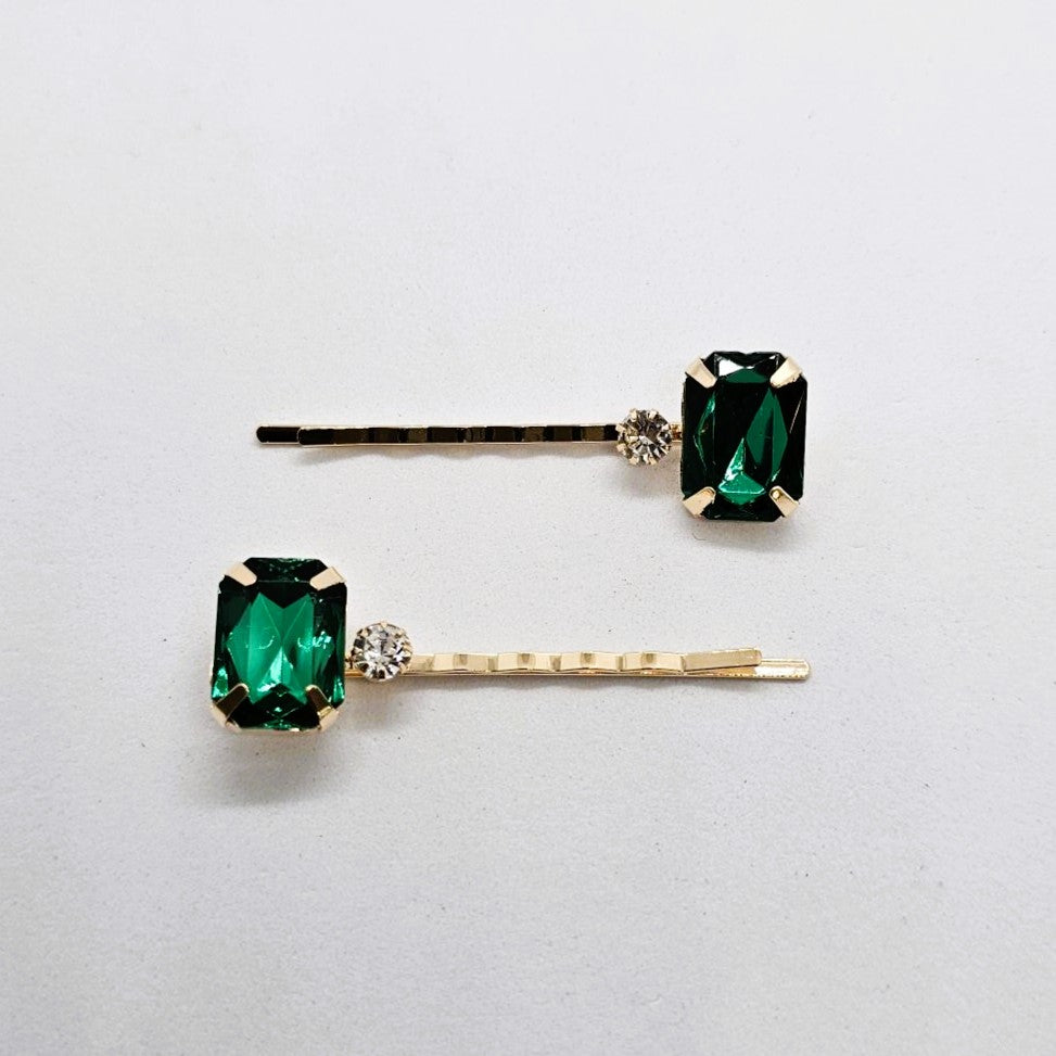 Odette Crystal Hair Slide - Pair