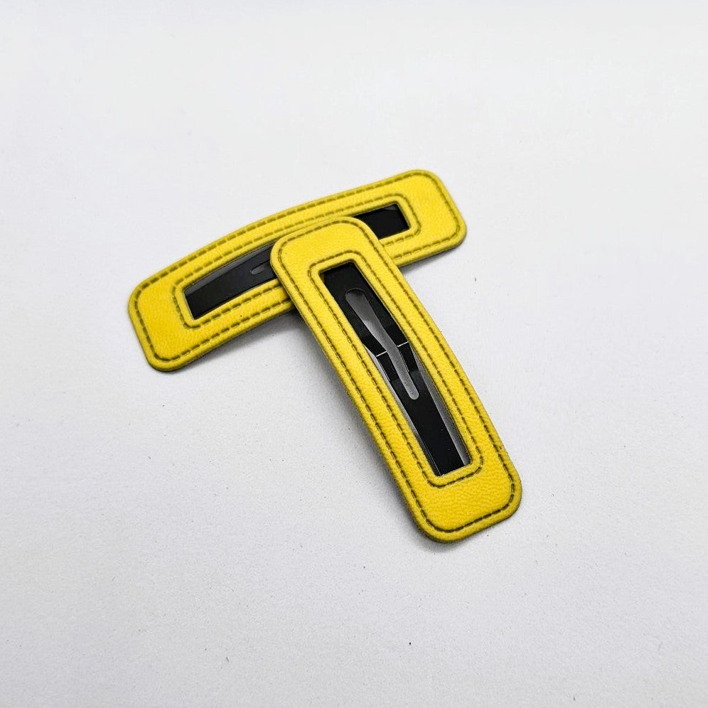 Boxie Brights Faux Leather Snap Clip - Pair