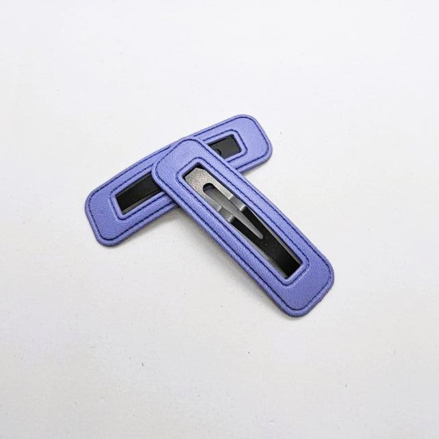 Boxie Brights Faux Leather Snap Clip - Pair