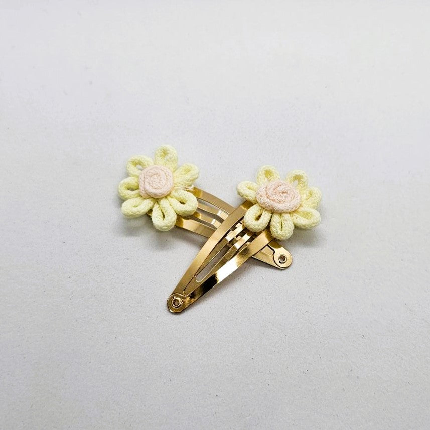 Madeline Junior Floral Snap Clip - Pair