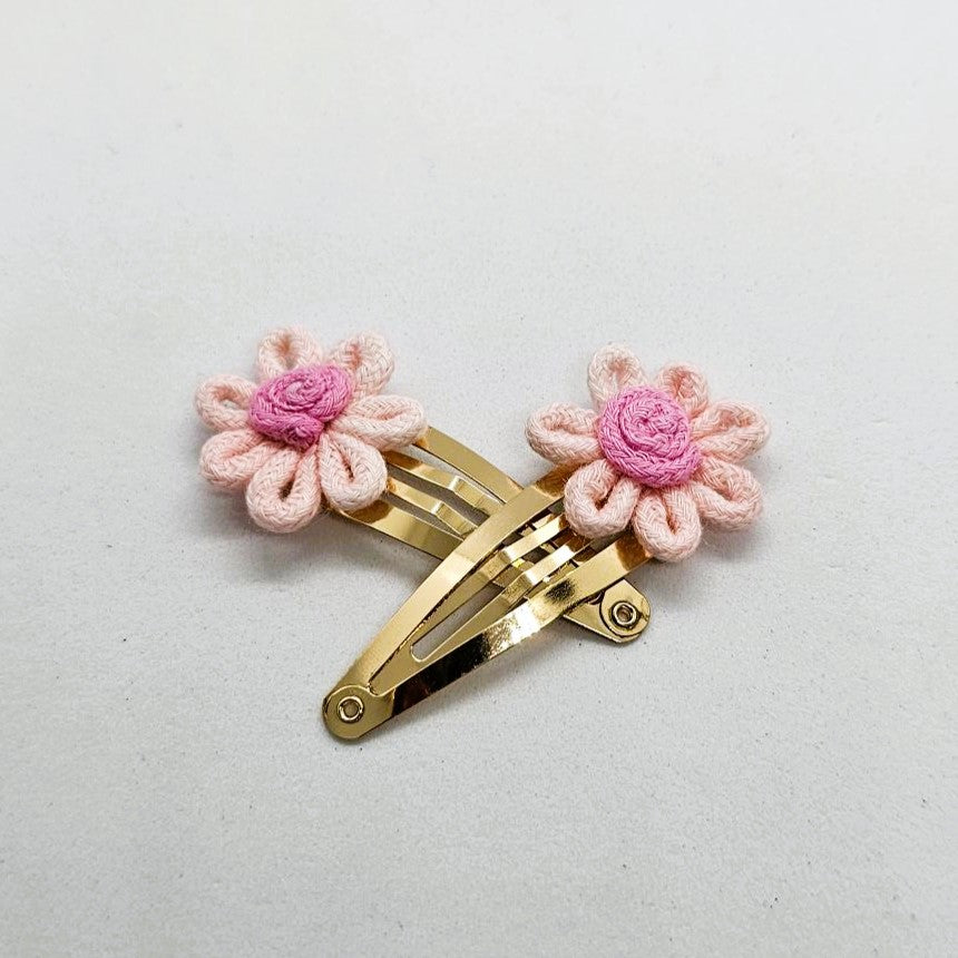 Madeline Junior Floral Snap Clip - Pair