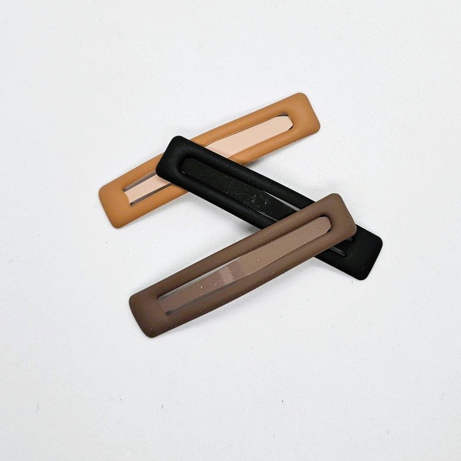 Boxie Matte Metal Snap Clip - Pair