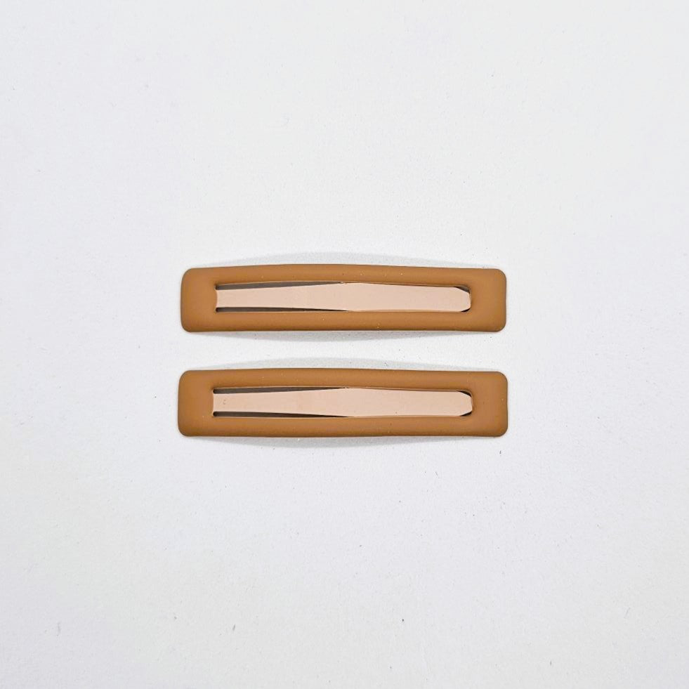 Boxie Matte Metal Snap Clip - Pair