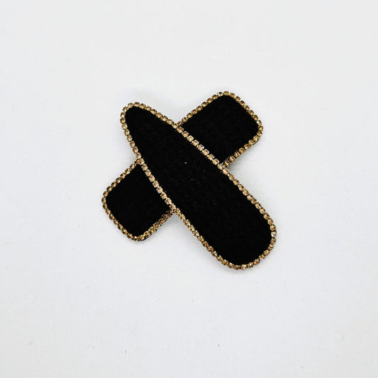 Theresa Velvet & Diamante Snap Clip - Pair