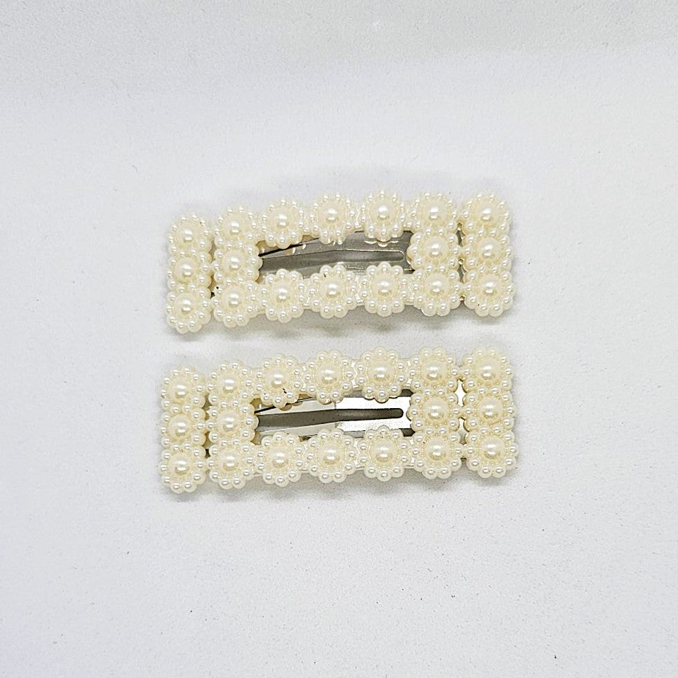 Uma Basic Pearly Snap Clip - Pair