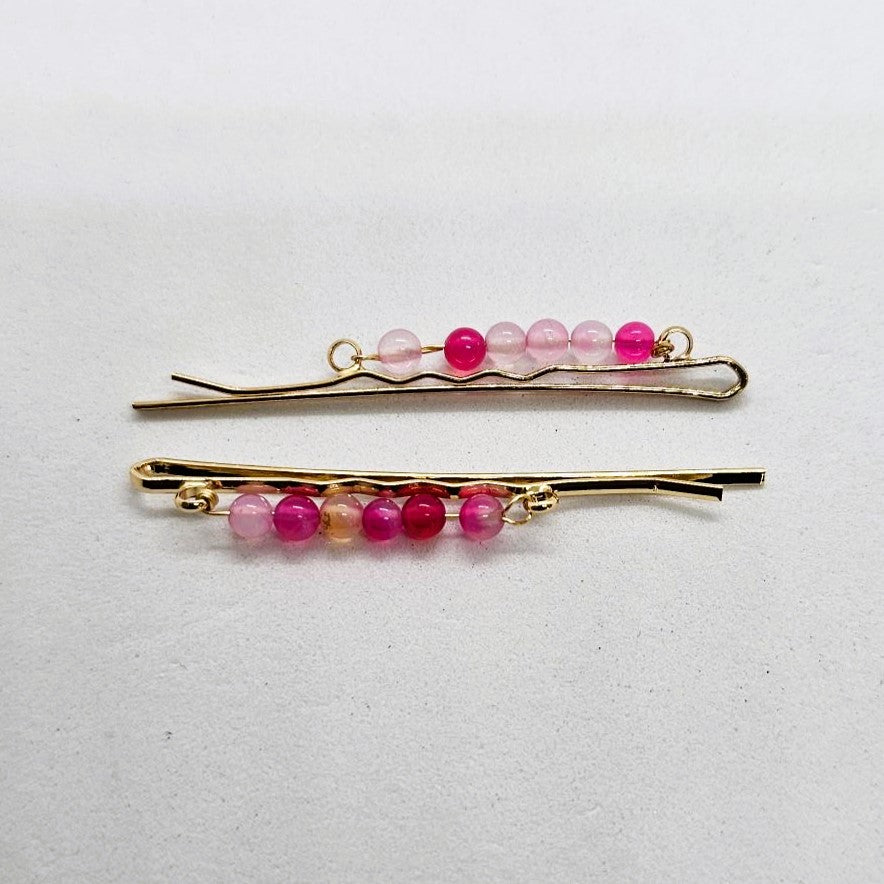 Yolanda Darks Beaded Hair Slide - Pair