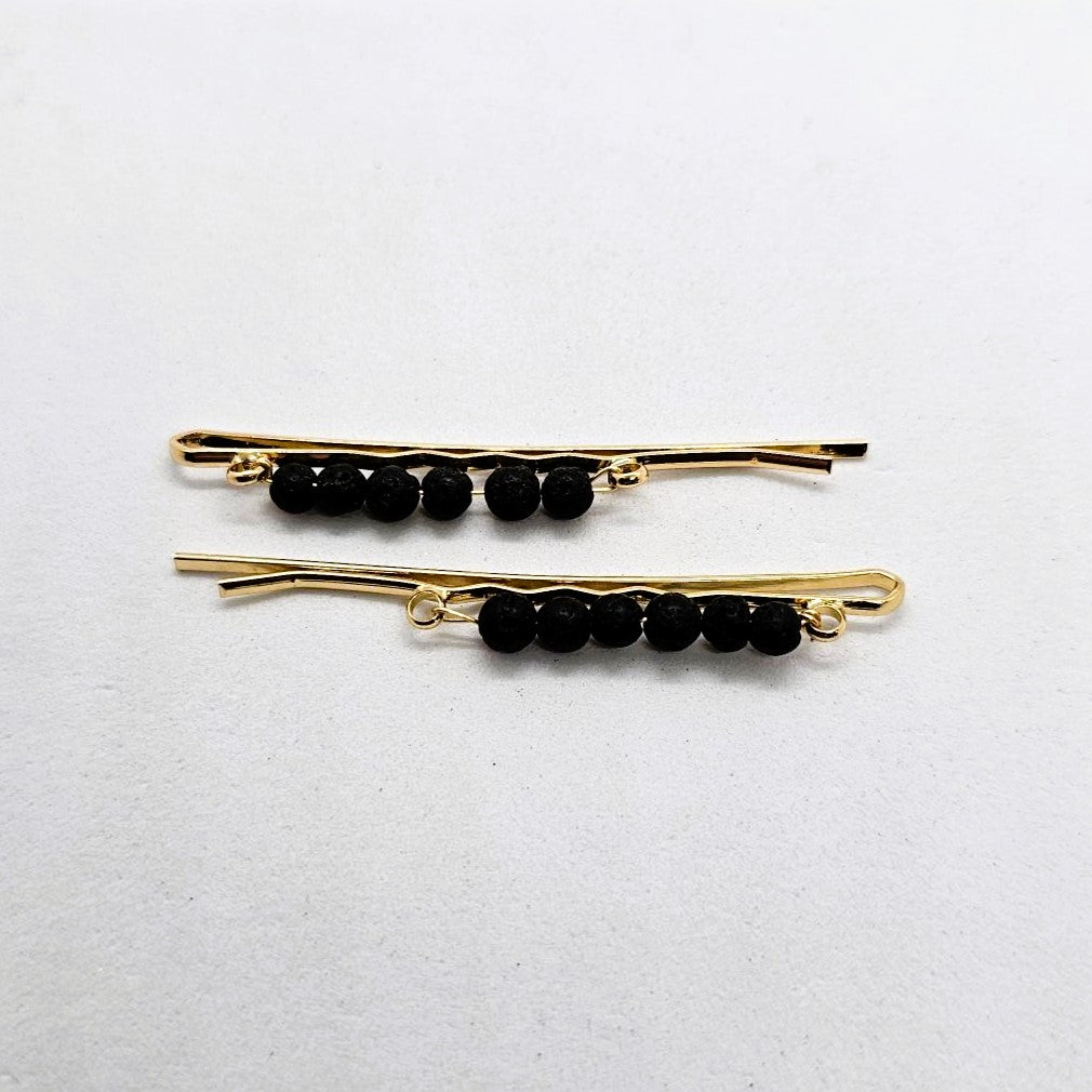 Yolanda Darks Beaded Hair Slide - Pair