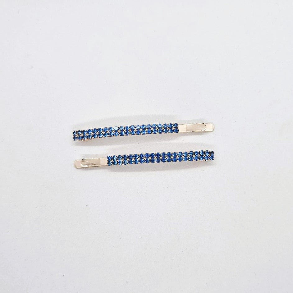 Deco Basic Crystal Hair Slide - Pair