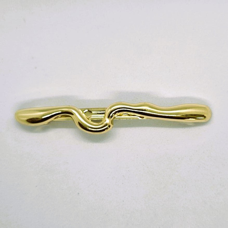 Disco Elongated Metal Barrette