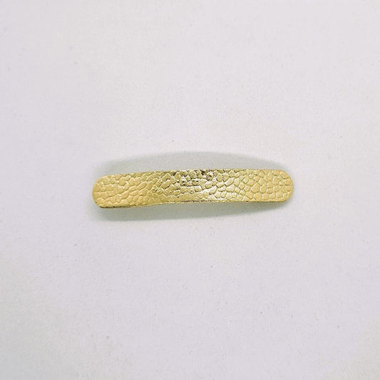 Diana Textured Gold Metal Barrette