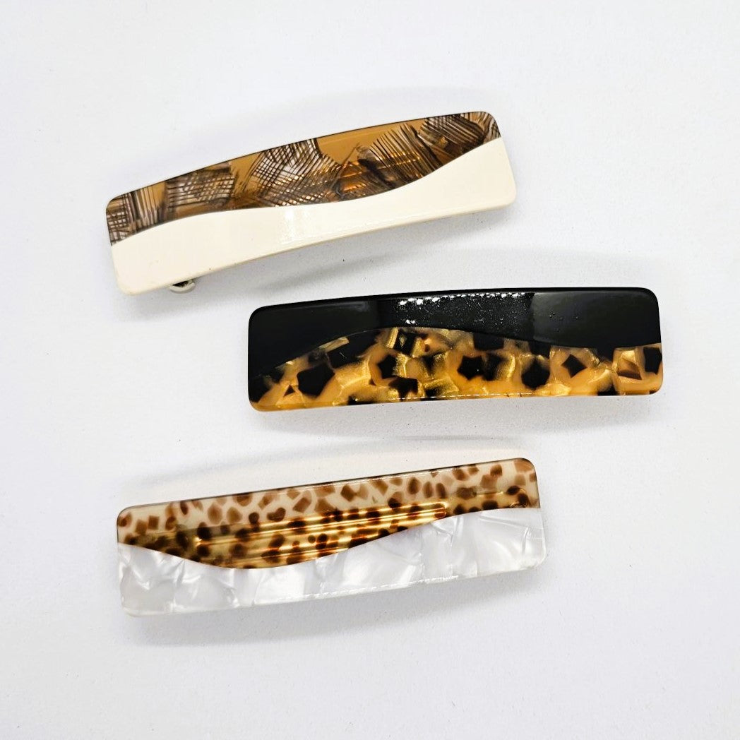 Oceane Premium Two-Tone Barrette