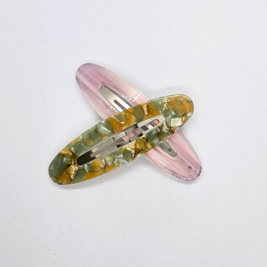 Nyla Premium Acetate Large Snap Clip