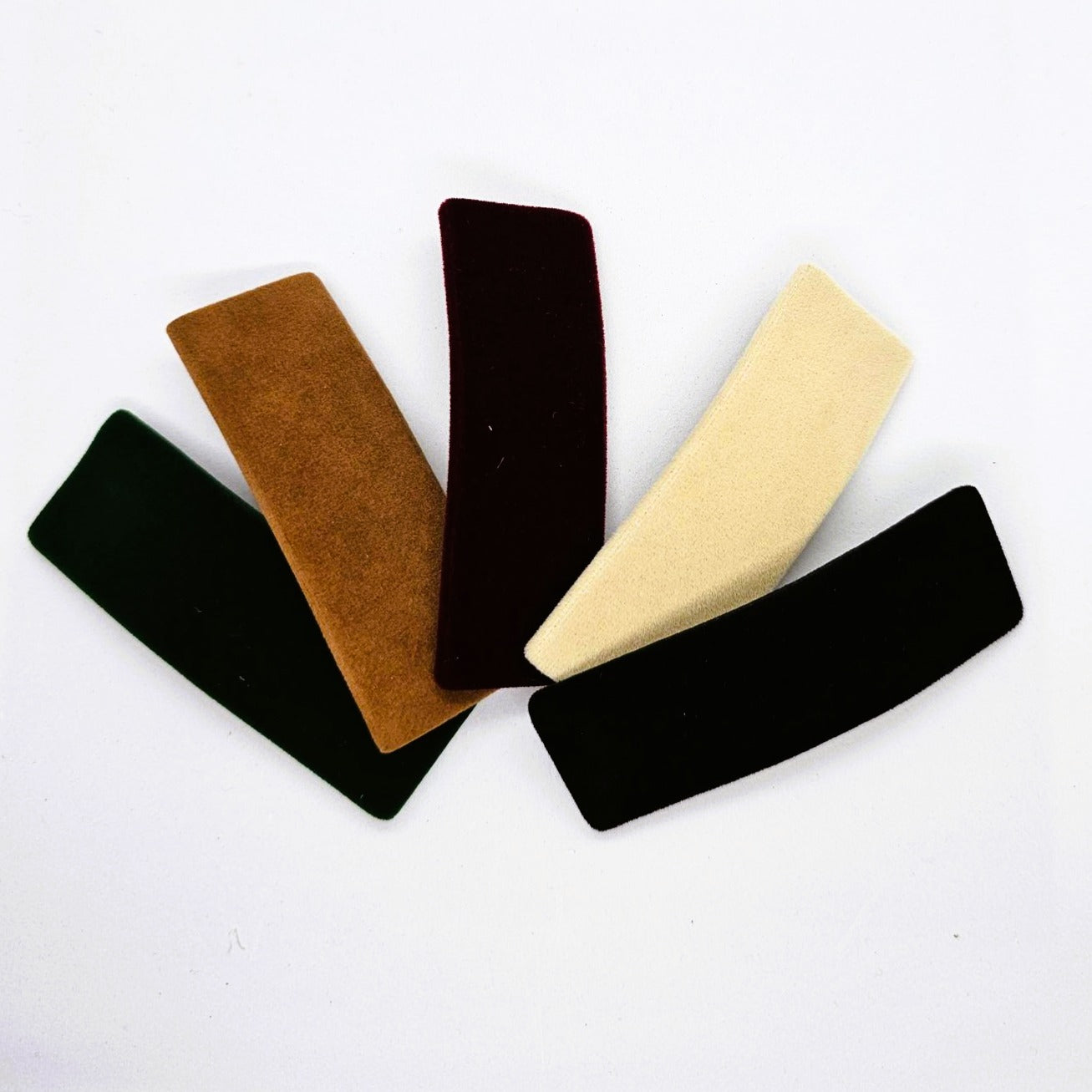 Staid Large Velvet Snap Clip