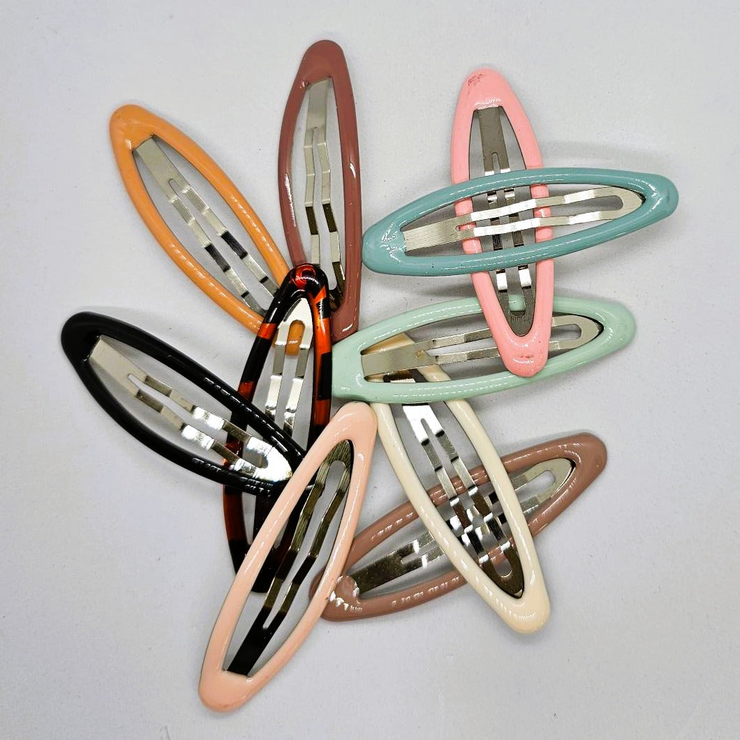 Megan Soft Touch Snap Clip - Pair