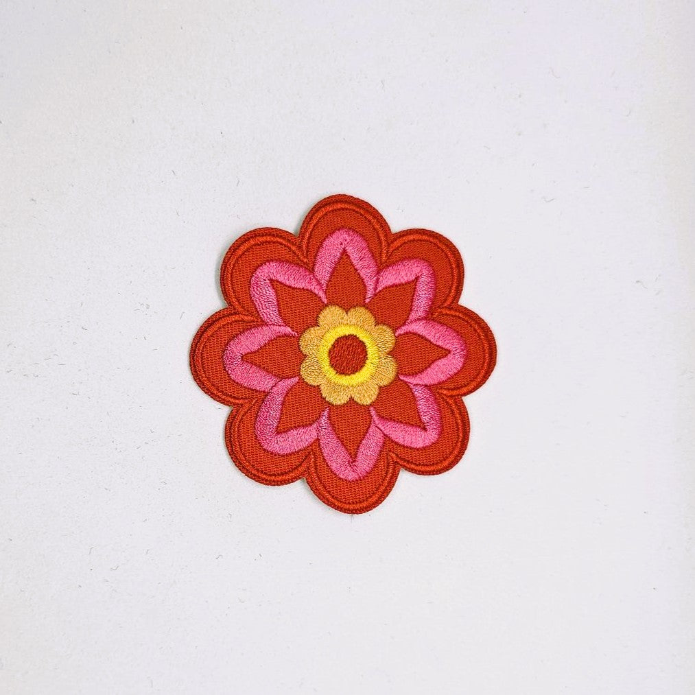 Hippie Multi-Coloured Handmade Flower Snap Clip