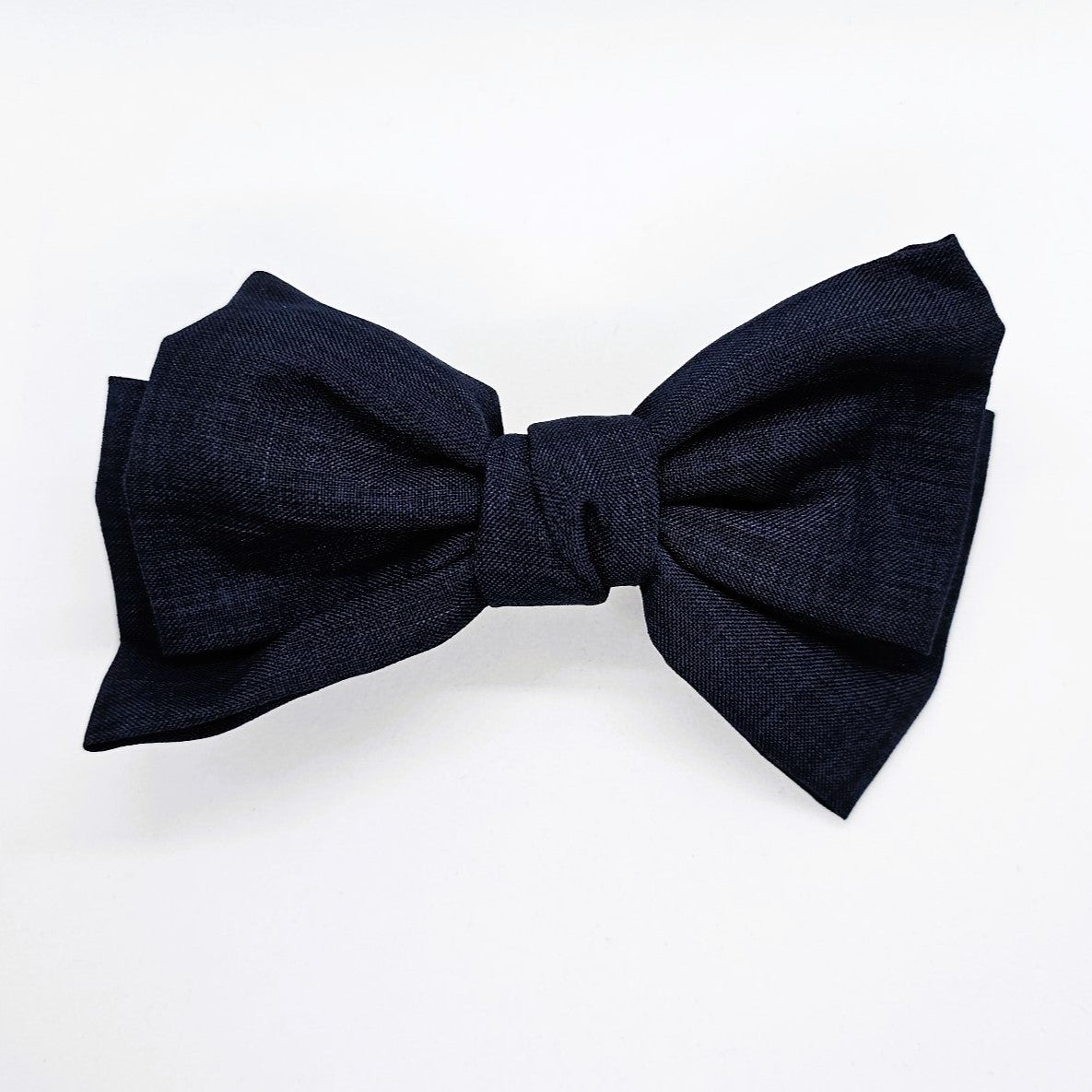 Janet Linen-Look Fabric Bow