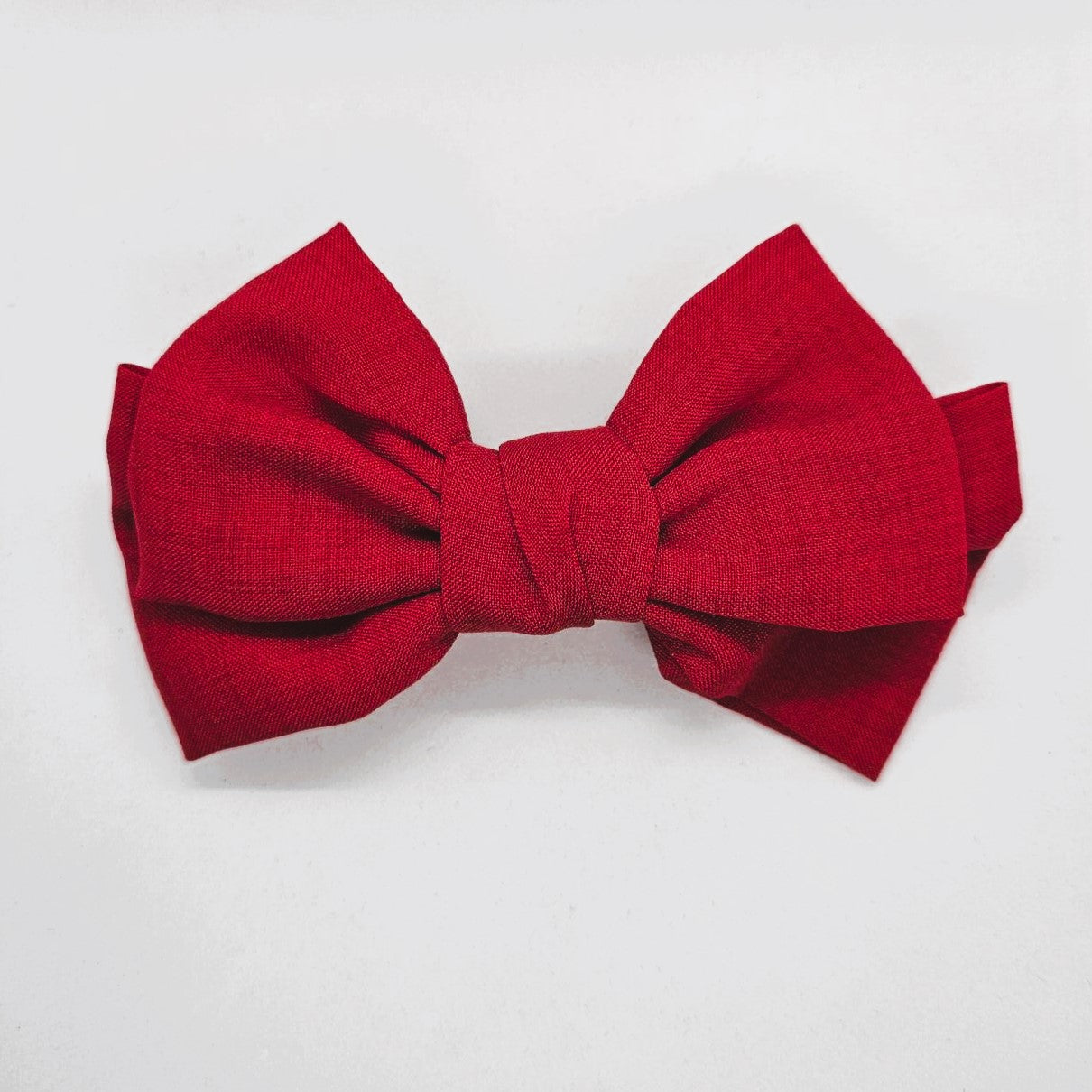Janet Linen-Look Fabric Bow