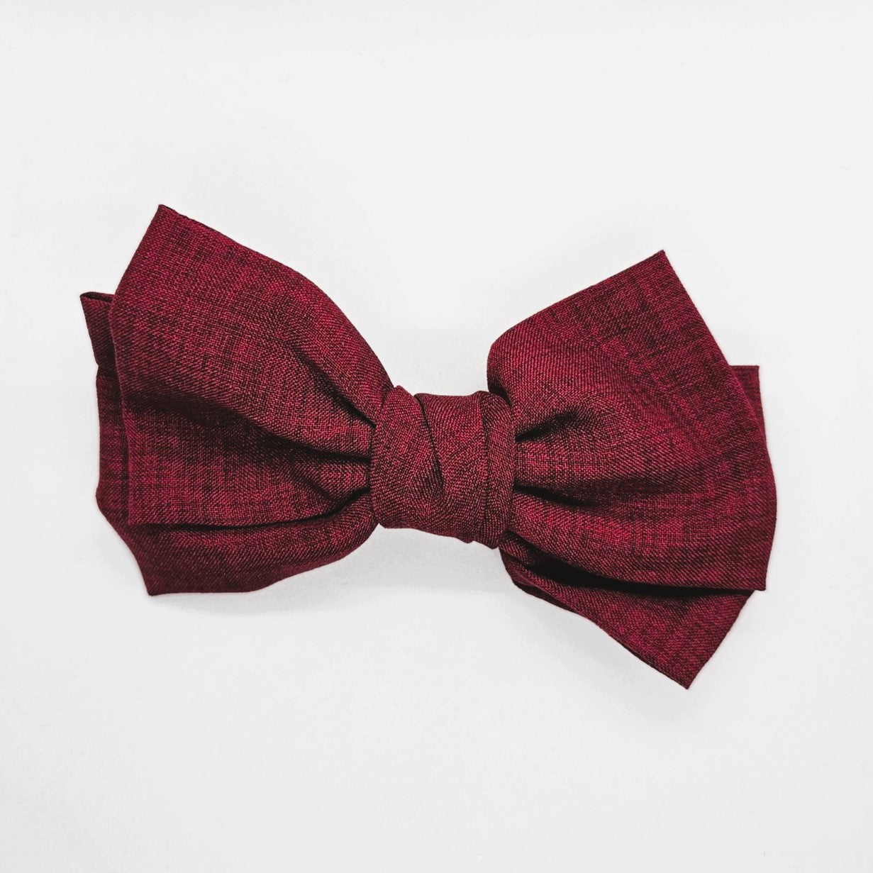 Janet Linen-Look Fabric Bow