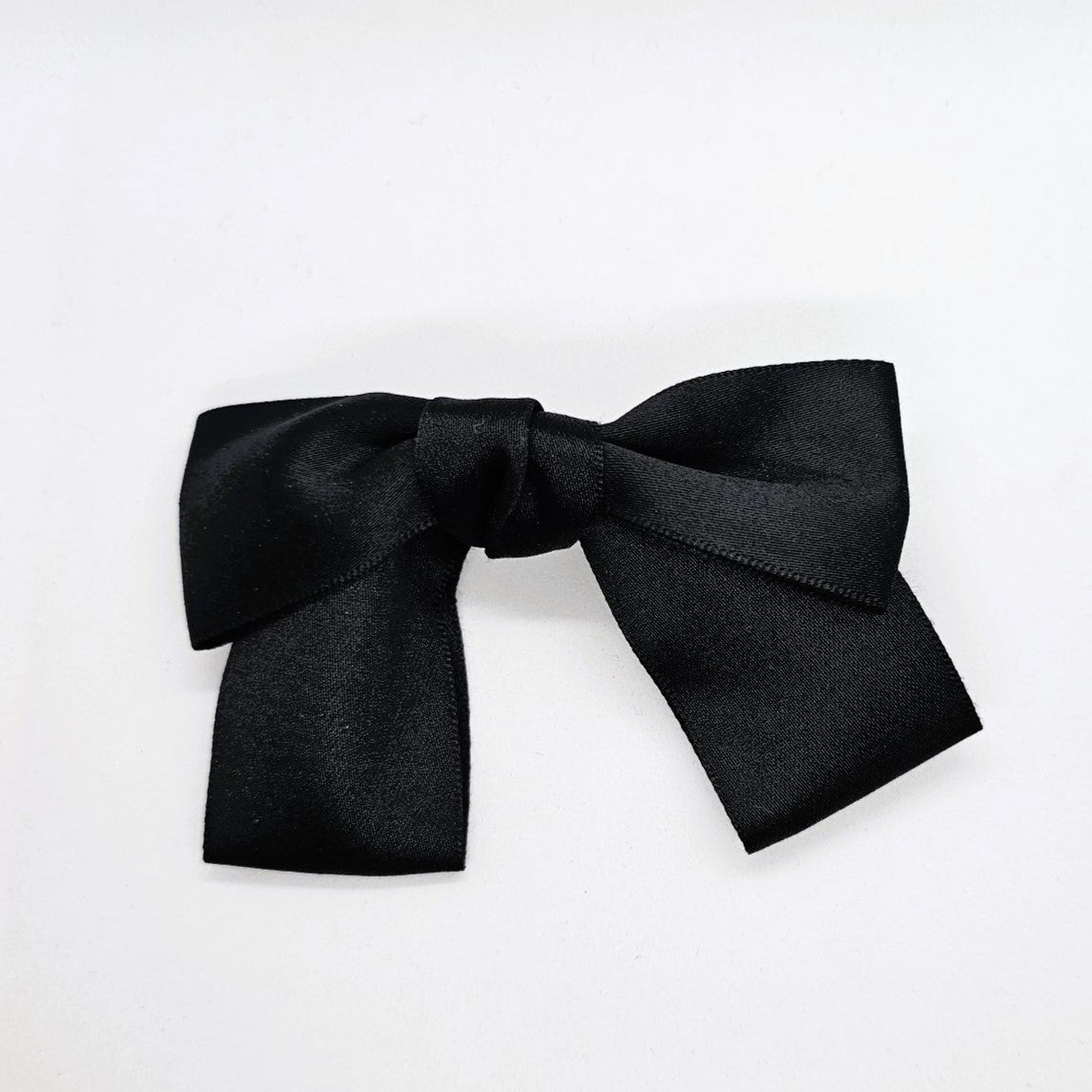 Elaine Satin Bow on Barrette