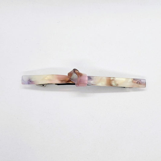 Lynette Slimline Resin Knotted Barrette