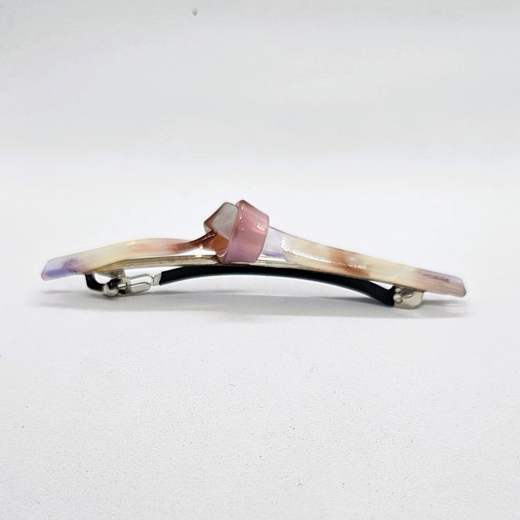 Lynette Slimline Resin Knotted Barrette