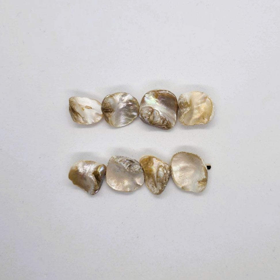 Shelley Handmade Genuine Mother of Peal Hair Slide - Pair