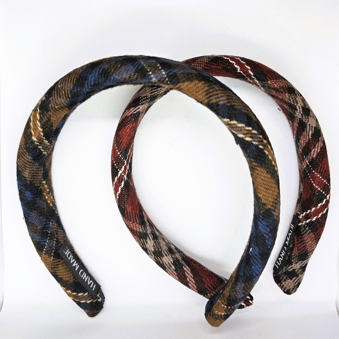 Tweed Checked Winter Fabric Headband