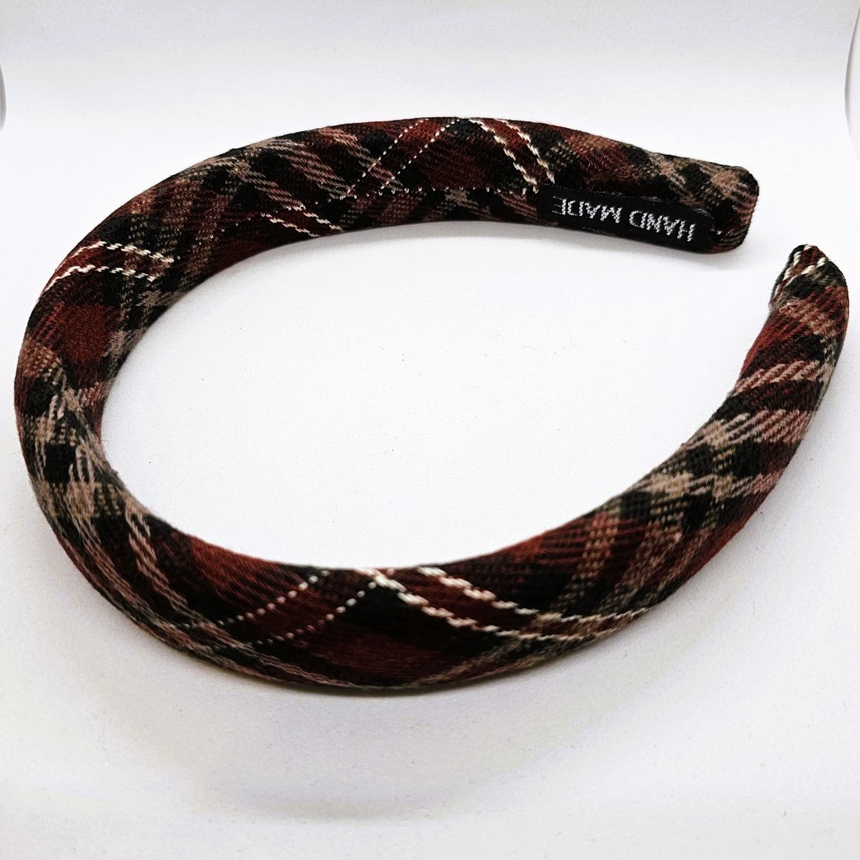 Tweed Checked Winter Fabric Headband