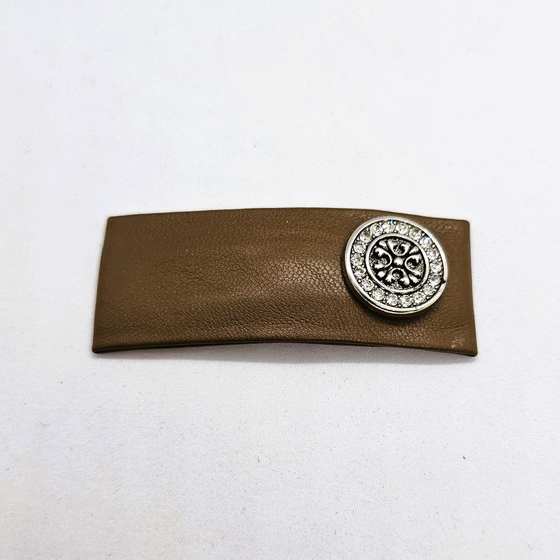 Stacey Faux Leather Snap Clip