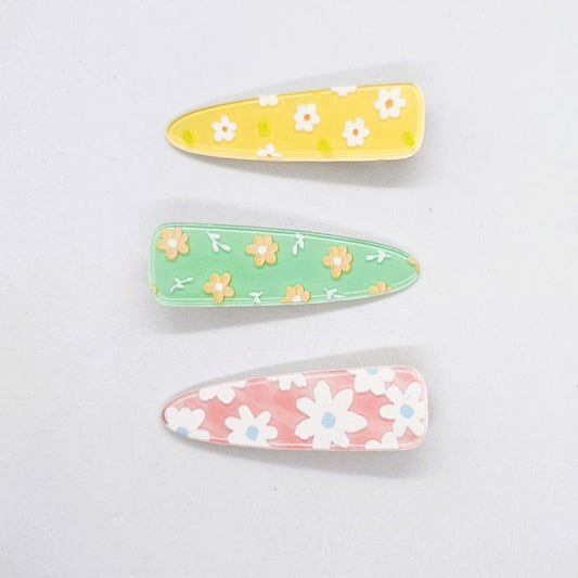 Primrose Junior Floral Alligator Clip - Pair