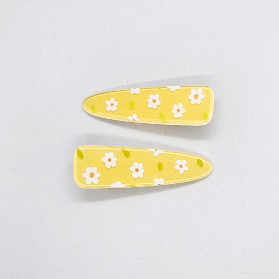 Primrose Junior Floral Alligator Clip - Pair