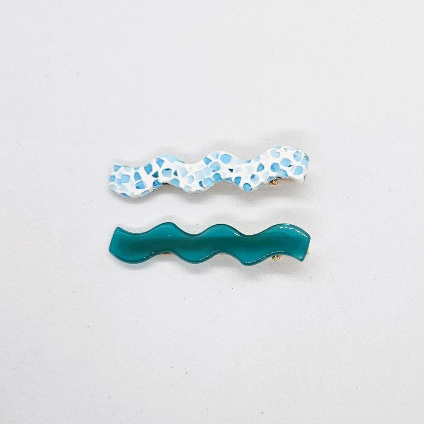 Wanda Mosaic Alligator Clip - Pair