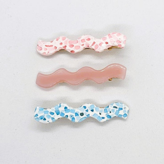 Wanda Mosaic Alligator Clip - Pair