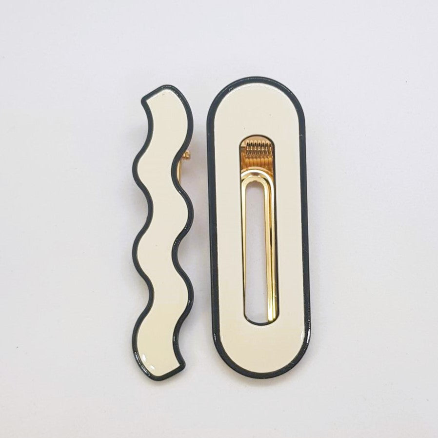 Grace Resin Alligator Clip - Pair