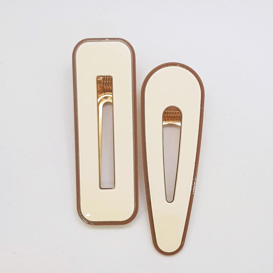 Grace Resin Alligator Clip - Pair
