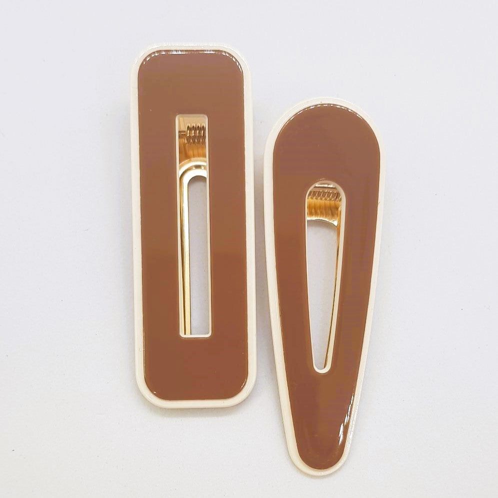 Grace Resin Alligator Clip - Pair